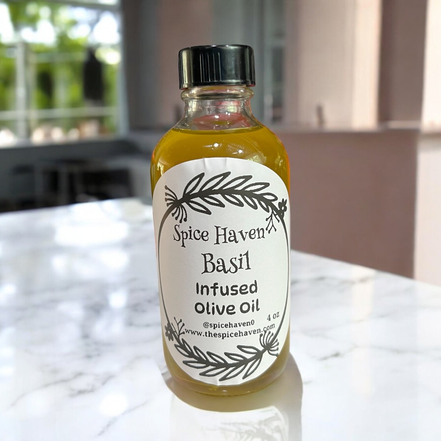 Basil Infused Olive Oil